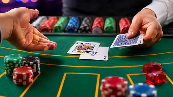 Casino blackjack cards